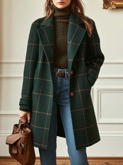 Elowen Classic Checkered Coat