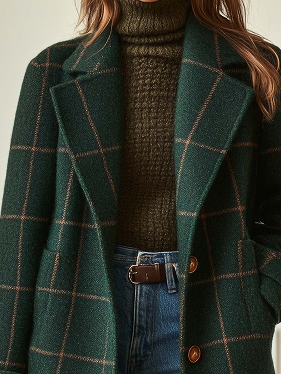 Elowen Classic Checkered Coat