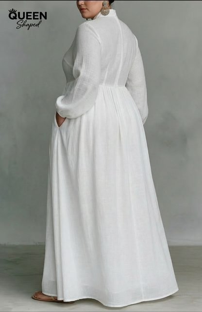 Serena | Flowing Button-Front Maxi Dress