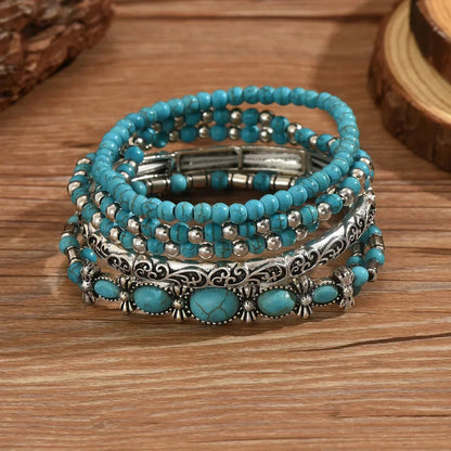 Trine™ – Boho Pearl Stacked Bracelet Set
