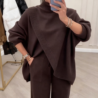 Serena Luxe Asymmetrical Knit Set