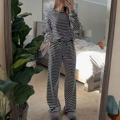Lydia™ | Relaxed Striped Two-Piece Lounge Set