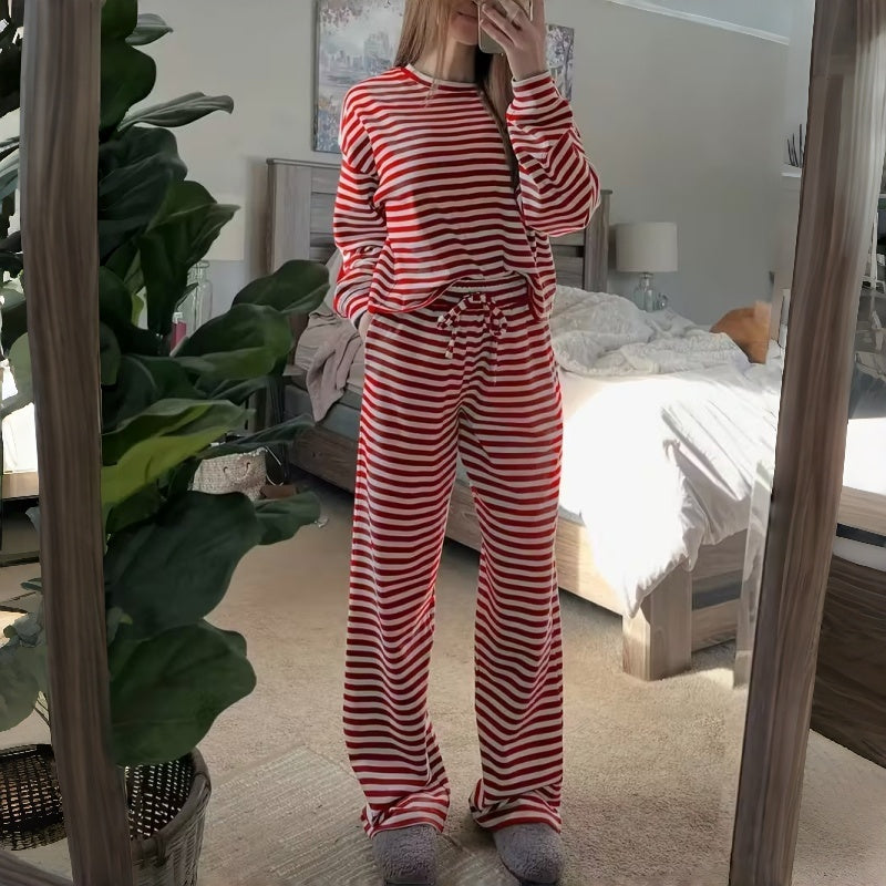 Lydia™ | Relaxed Striped Two-Piece Lounge Set
