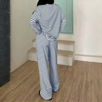 Lydia™ | Relaxed Striped Two-Piece Lounge Set