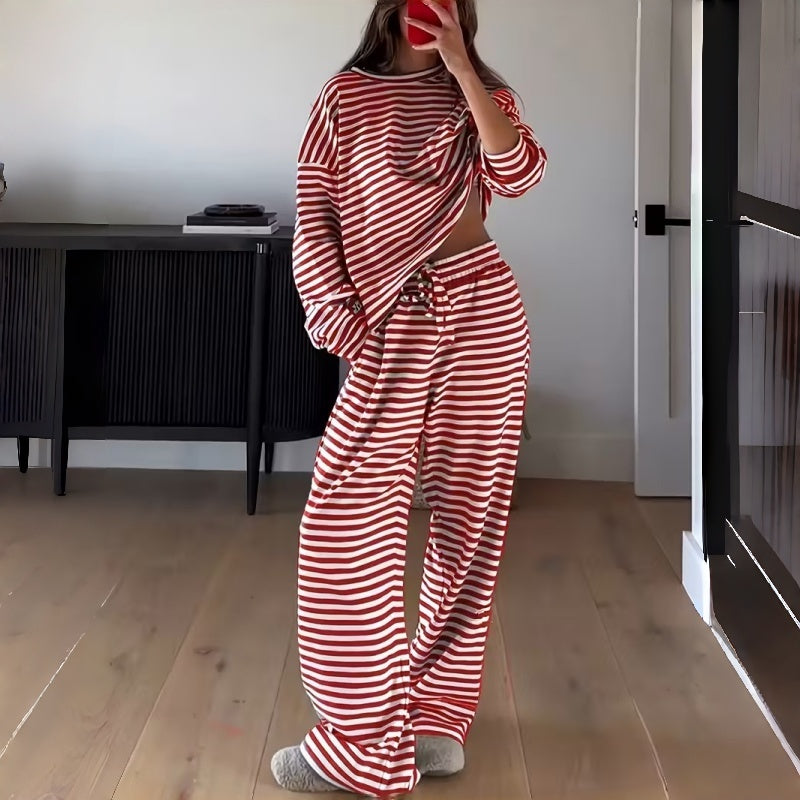 Lydia™ | Relaxed Striped Two-Piece Lounge Set