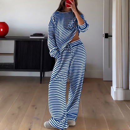 Lydia™ | Relaxed Striped Two-Piece Lounge Set